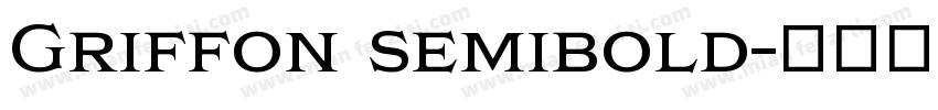 Griffon semibold字体转换